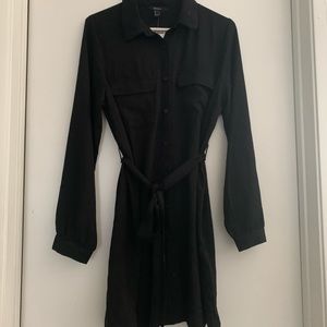 Long sleeve shirt dress